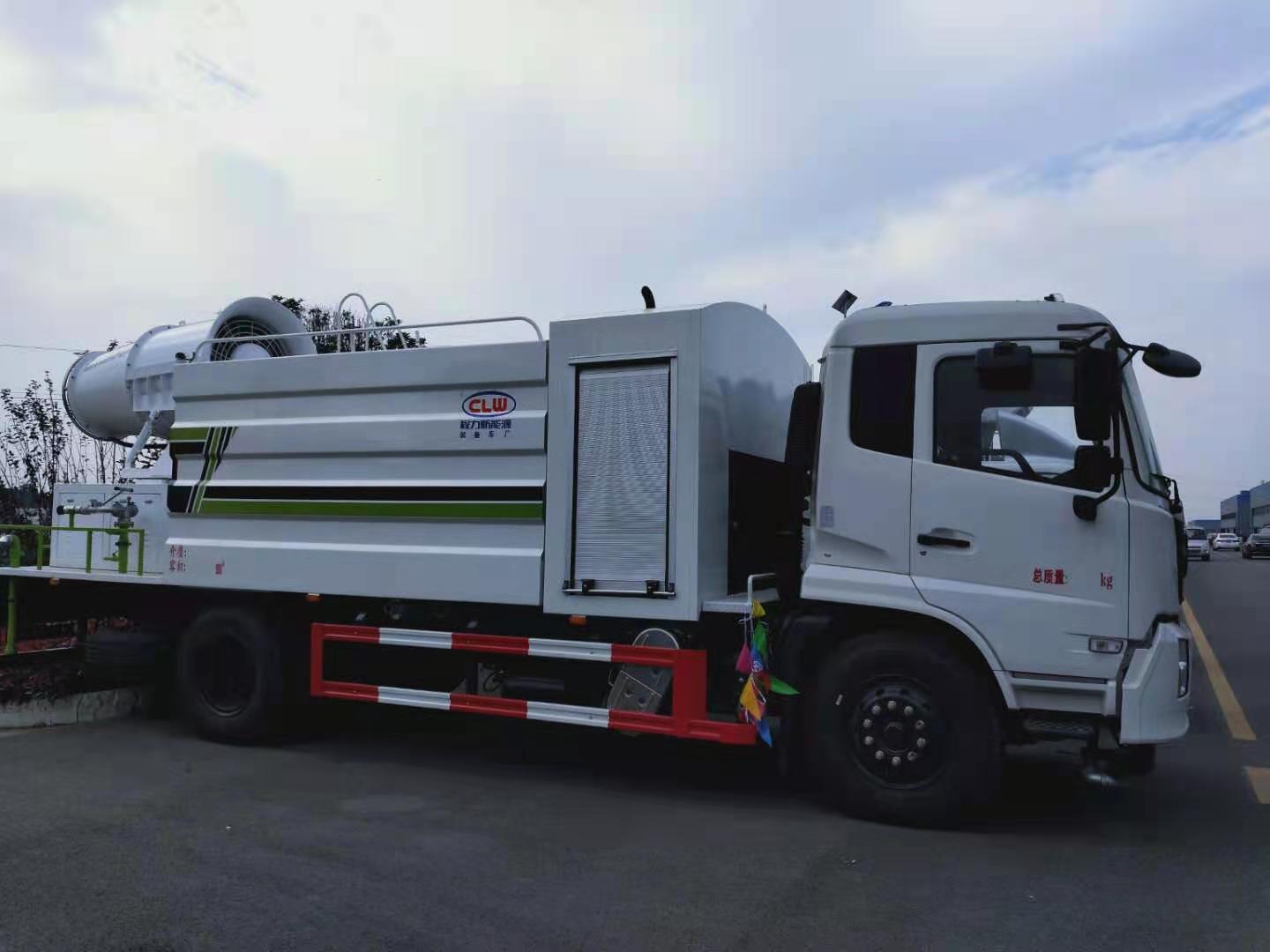 國(guó)六100米霧炮車報(bào)價(jià)東風(fēng)天錦方罐抑塵車11方灑水車210馬力價(jià)格
